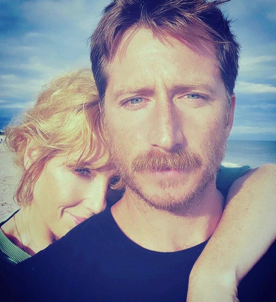 A photo of Kyle Baugher and Kelly Reilly